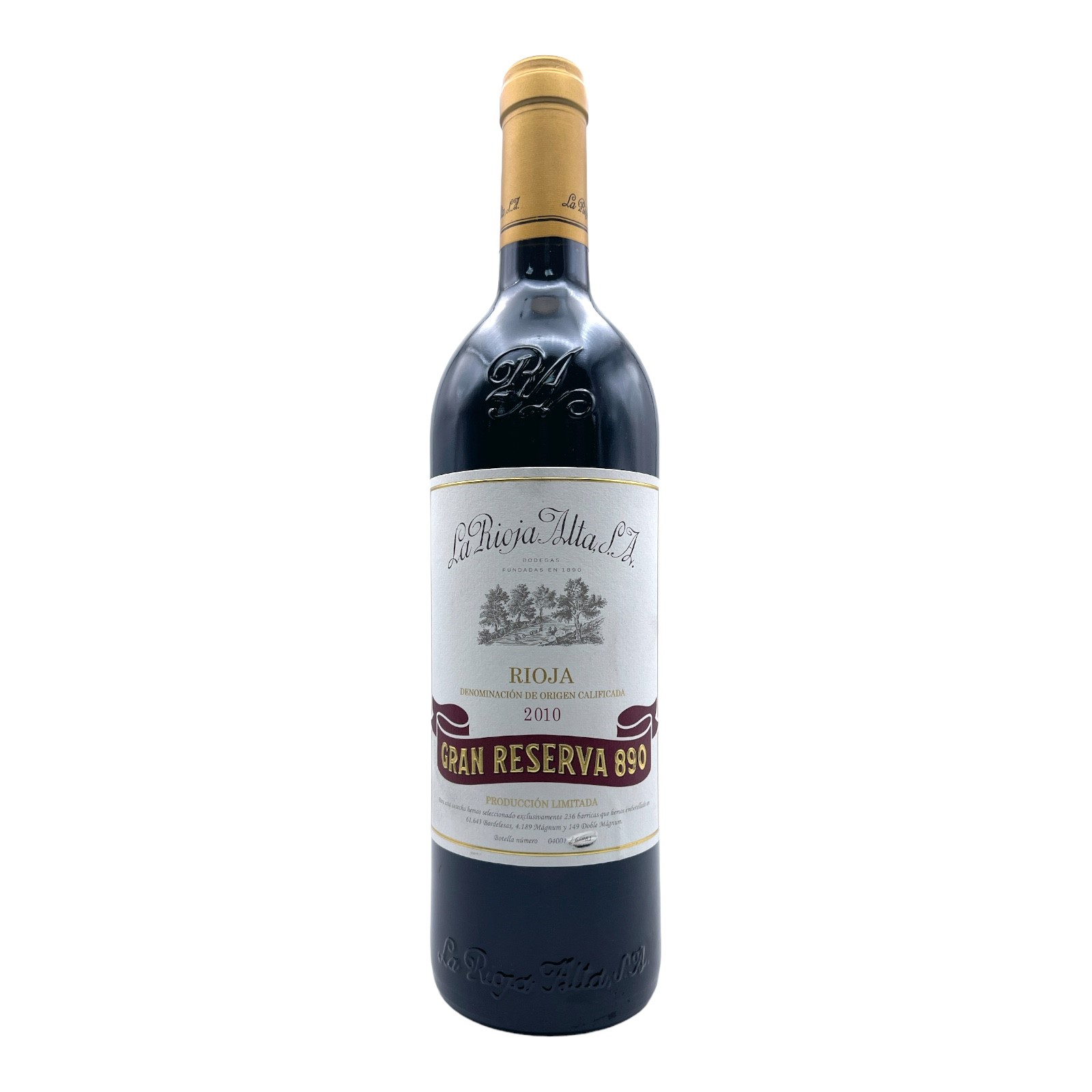 LA RIOJA ALTA Rioja Gran Reserva 890 2010 Bottle Image