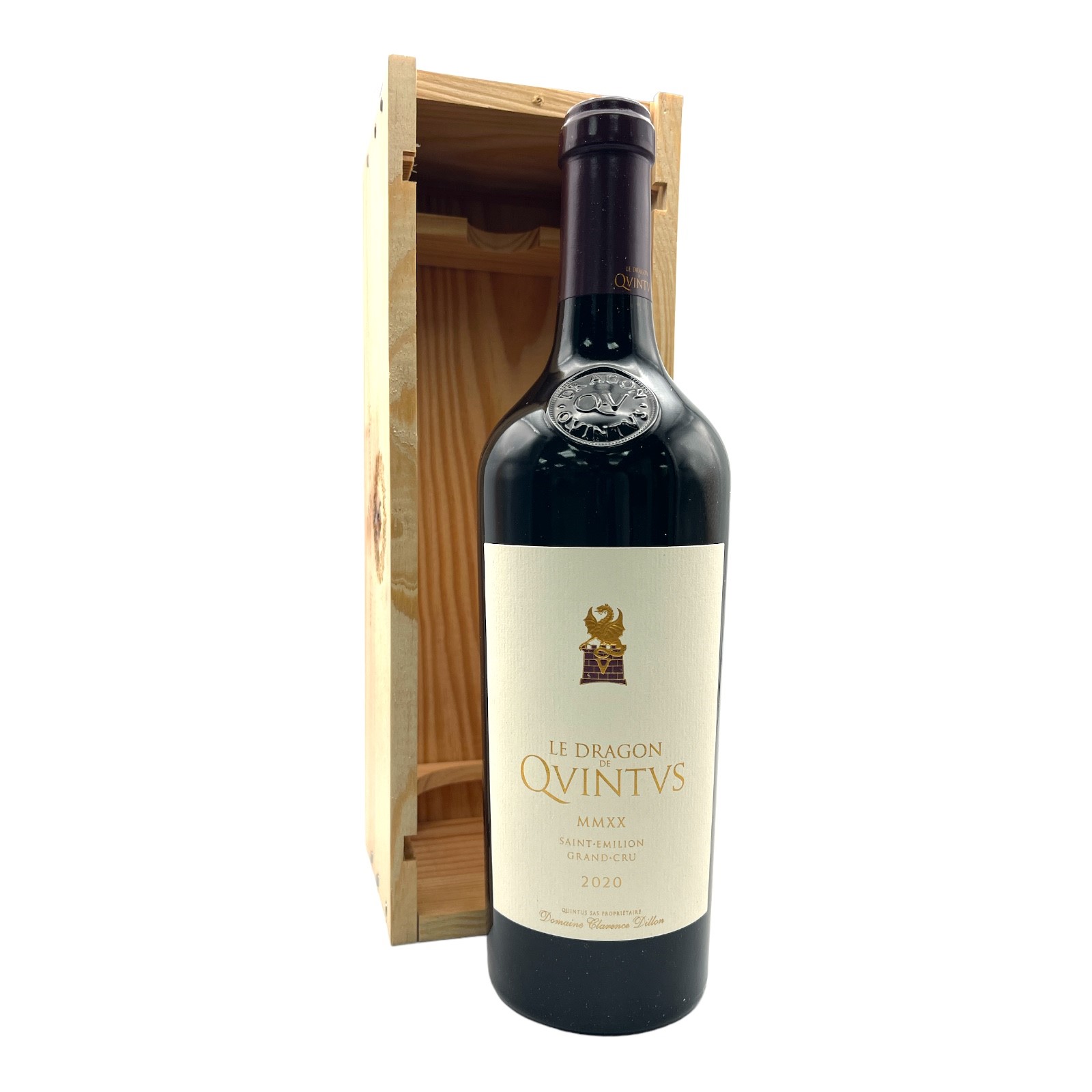 LE DRAGON DE QUINTUS Saint-Emilion 2020 Wooden Case x 1 Bottle Image