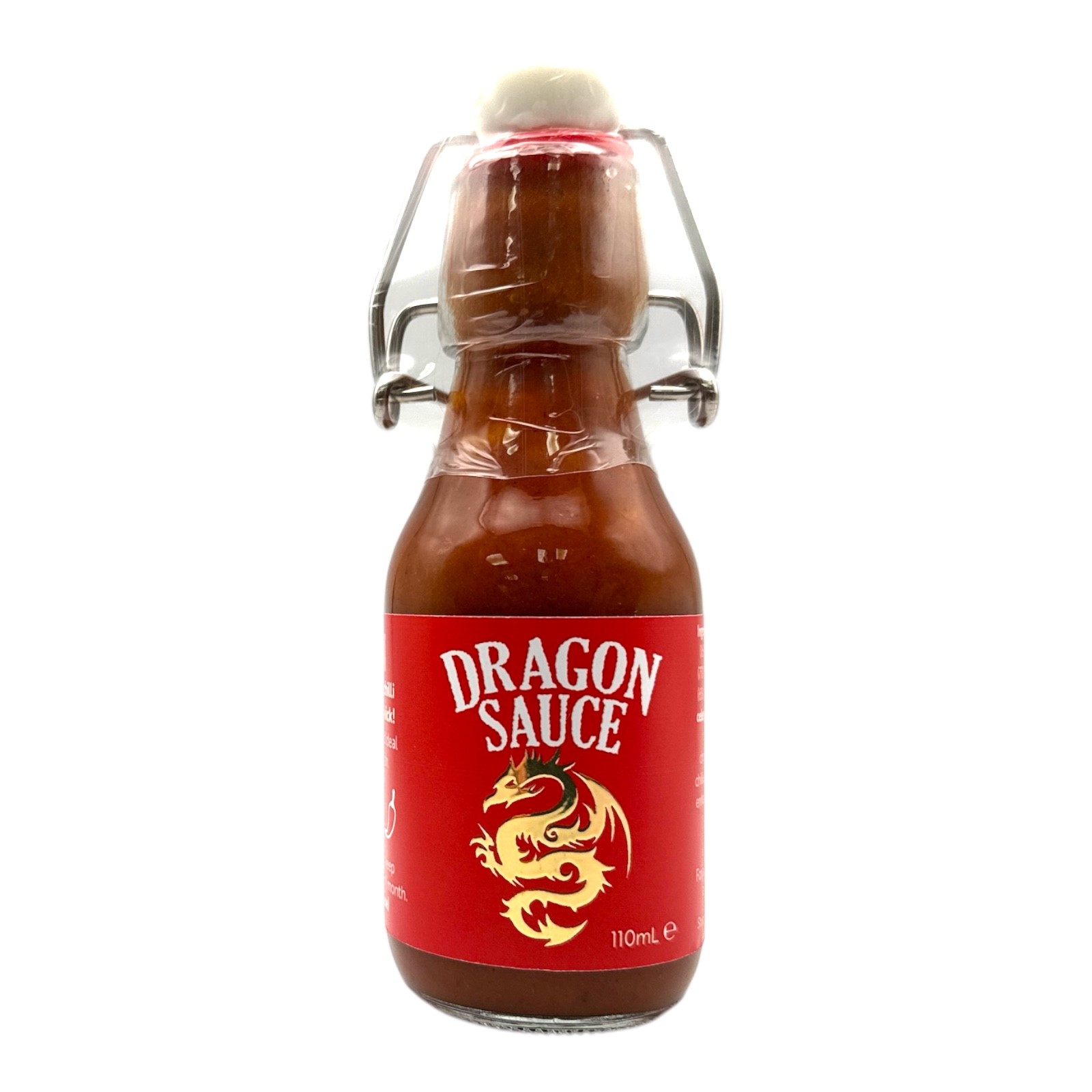 DRAGON SAUCE Red Dragon Sweet & Smoky Chilli Sauce with a fiery kick 110ml Bottle (Made in Jersey) Image