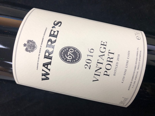 2016 WARRE'S Vintage Port Bottle - NO DISCOUNT Image