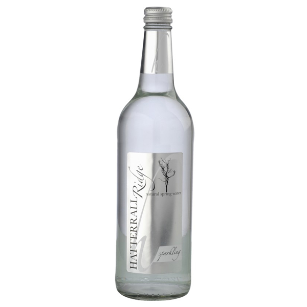 HATTERRALL RIDGE Sparkling Spring Water CASE x 12 Glass Bottles (750ml) Image
