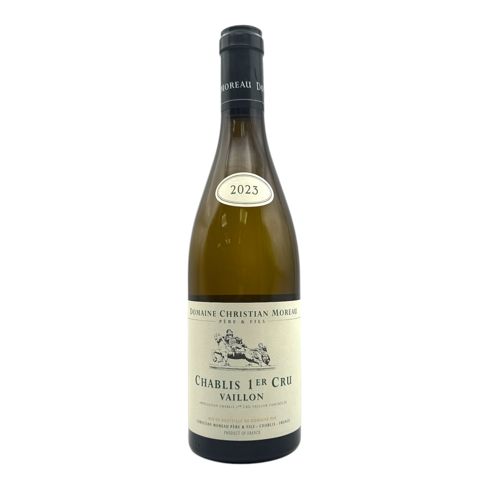 CHRISTIAN MOREAU Chablis 1er Cru 'Vaillon' 2023 Bottle - ORG Image