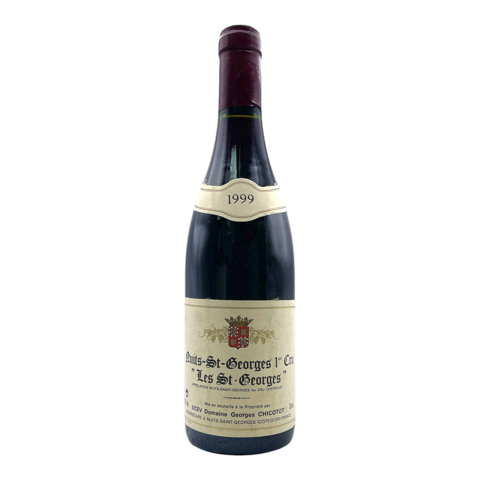 GEORGES CHICOTOT Nuits-St-Georges 1er Cru 'Les Saint-Georges' 1999 Bottle Image