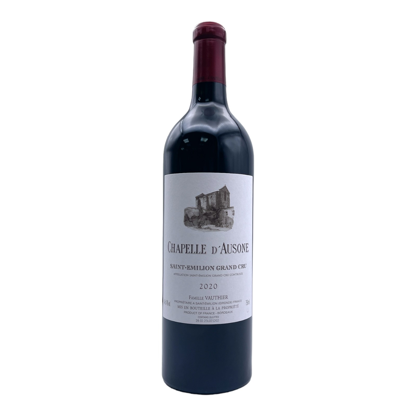 CHAPELLE D'AUSONE 2nd wine of Chateau Ausone, Saint-Emilion 2020 Bottle - NO DISCOUNT Image