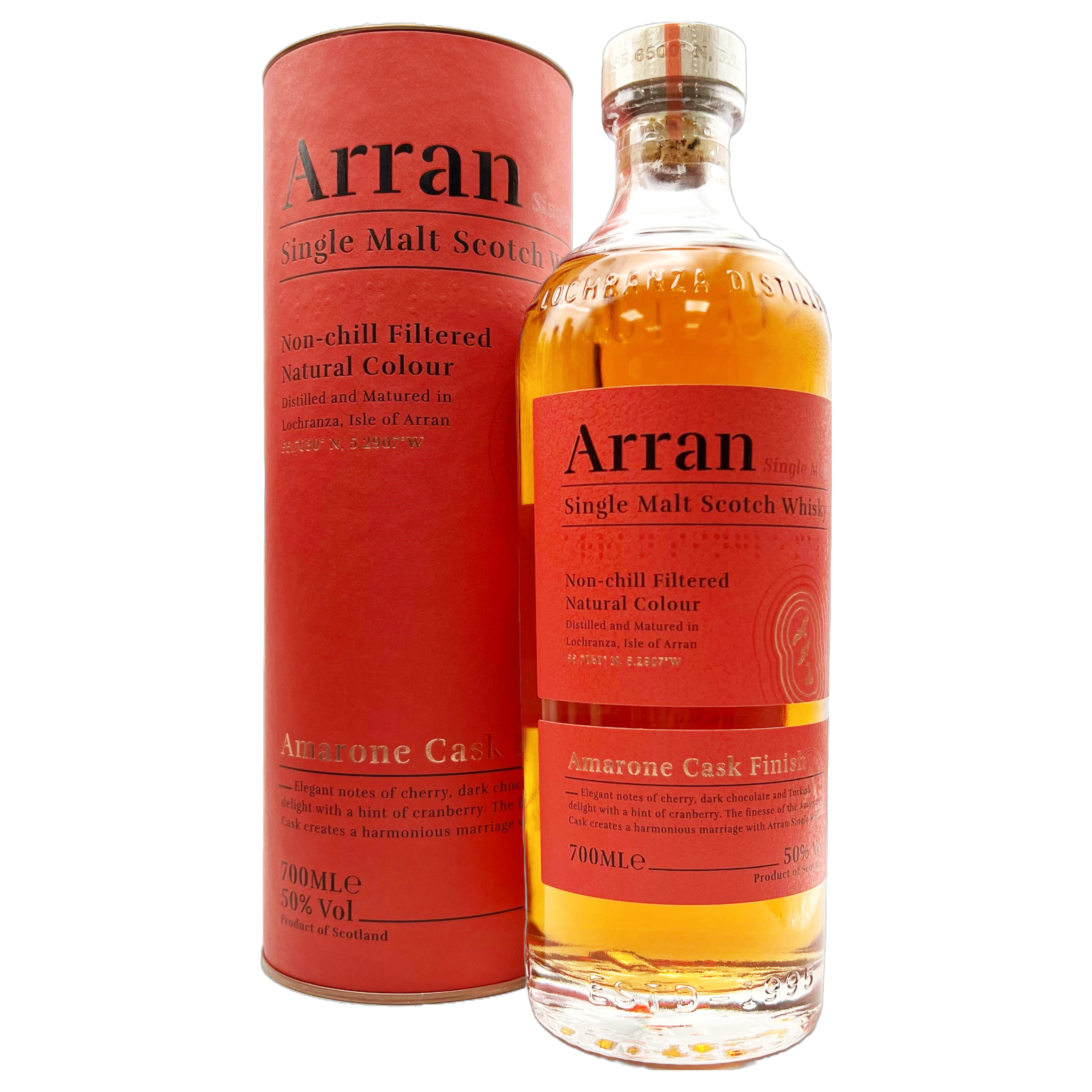 ARRAN Amarone Cask Finish Isle of Arran Single Malt Whisky Bottle (70cl) 50%abv Image
