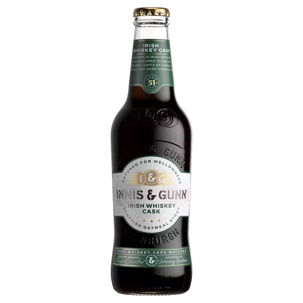 INNIS & GUNN Irish Whisky Cask Matured Oatmeal Stout - Scotland Bottle (330ml) 6.1%abv VGN - SINGLE SOLD OUT Image