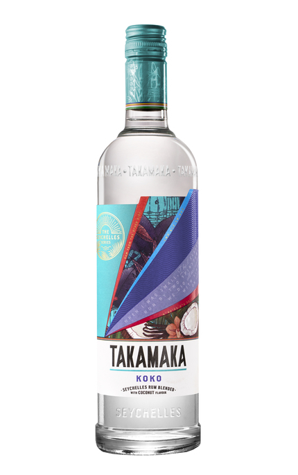 TAKAMAKA 'Koko' Coconut Rum Liqueur from the Seychelles Bottle (70cl) 25%abv (Like Malibu but better!) Image