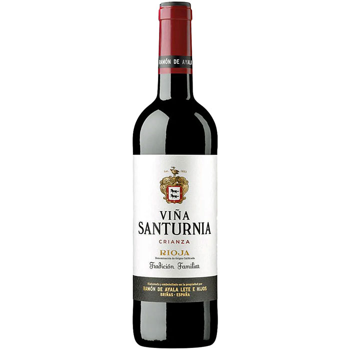 BODEGAS DE AYALA Rioja Crianza 'Vina Santurnia' - Ebro River Valley 2019/20 Bottle 14%abv Image