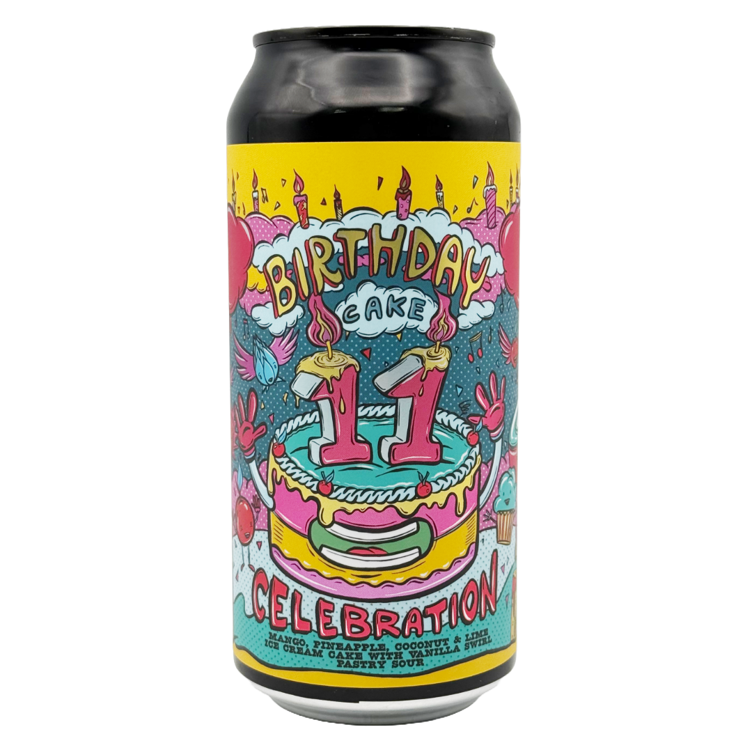 AMUNDSEN '11th Birthday Cake No4' Tropical Ice Cream & Vanilla Swirl Pastry Sour CAN (440ml) 6.3% bbe11/27 Image
