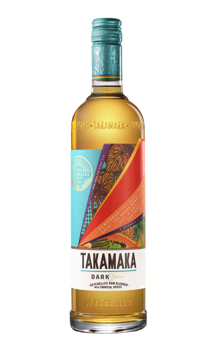TAKAMAKA 'Dark Spiced' Seychelles Rum Bottle (70cl) 38%abv Image