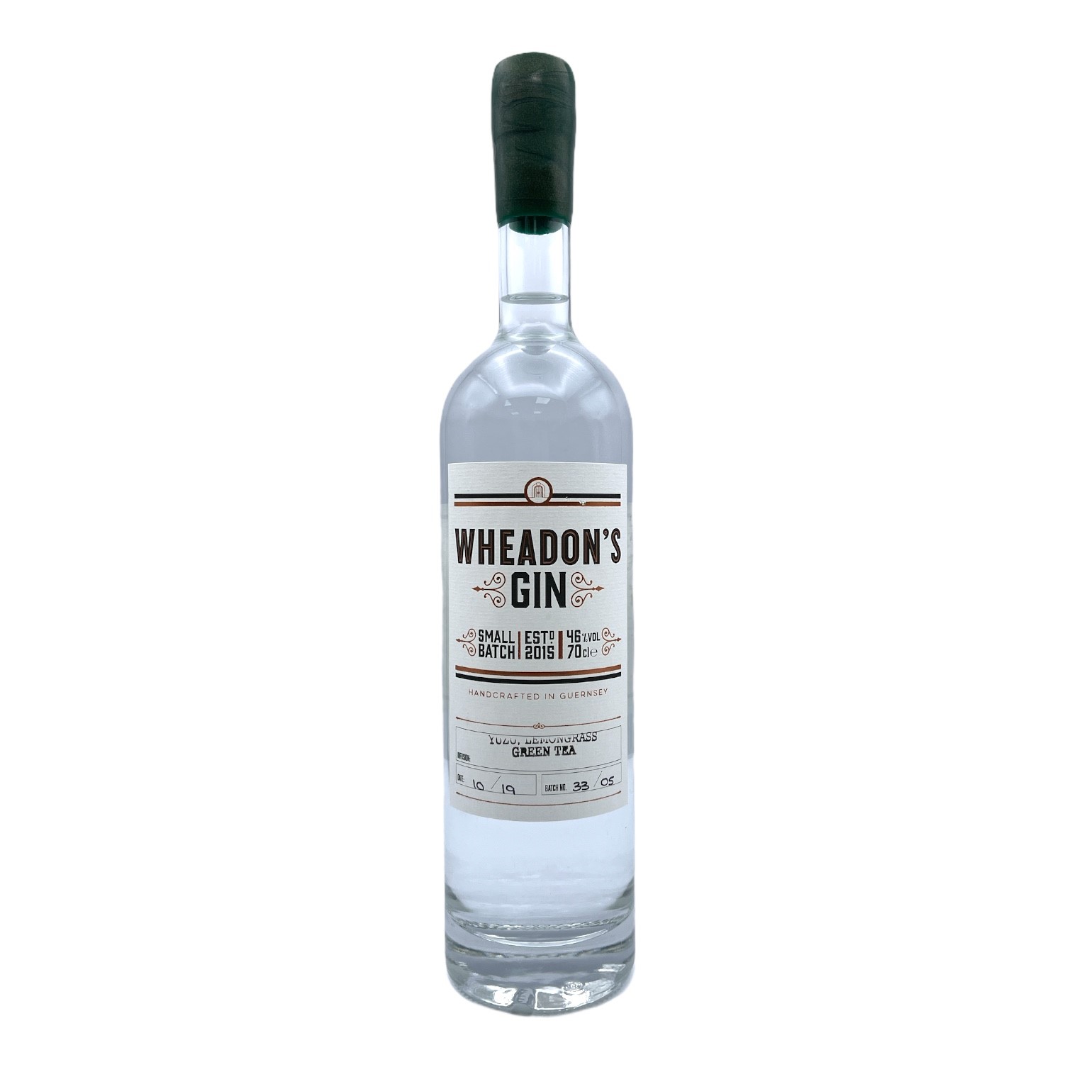 WHEADON'S Yuzu, Lemongrass and Green Tea Gin - Made in Jersey Bottle (70cl) 46%abv Image