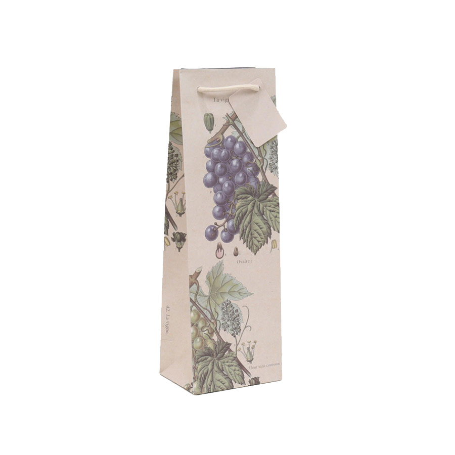 1 BOTTLE BAG 'Grape Botanical' Each (B23GRP) SOLD OUT Image