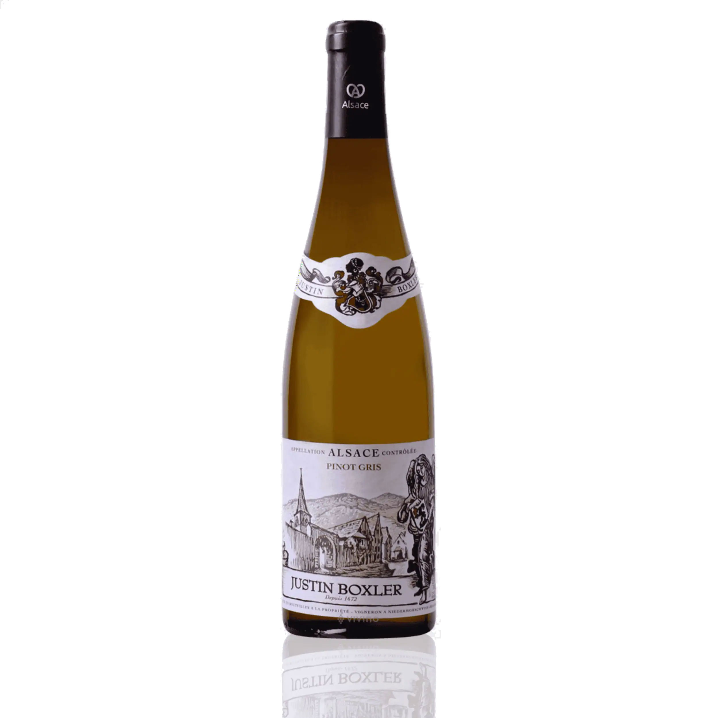 JUSTIN BOXLER Pinot Gris - Hunawihr 2022 Bottle ORG Image