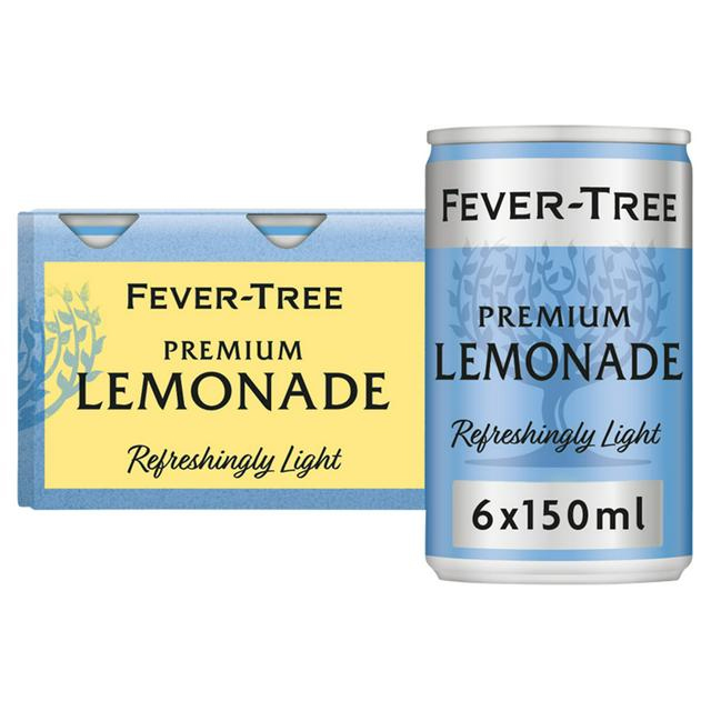 FEVER TREE Refreshingly Light Premium Lemonade PACK x 6 Cans (150ml) Image