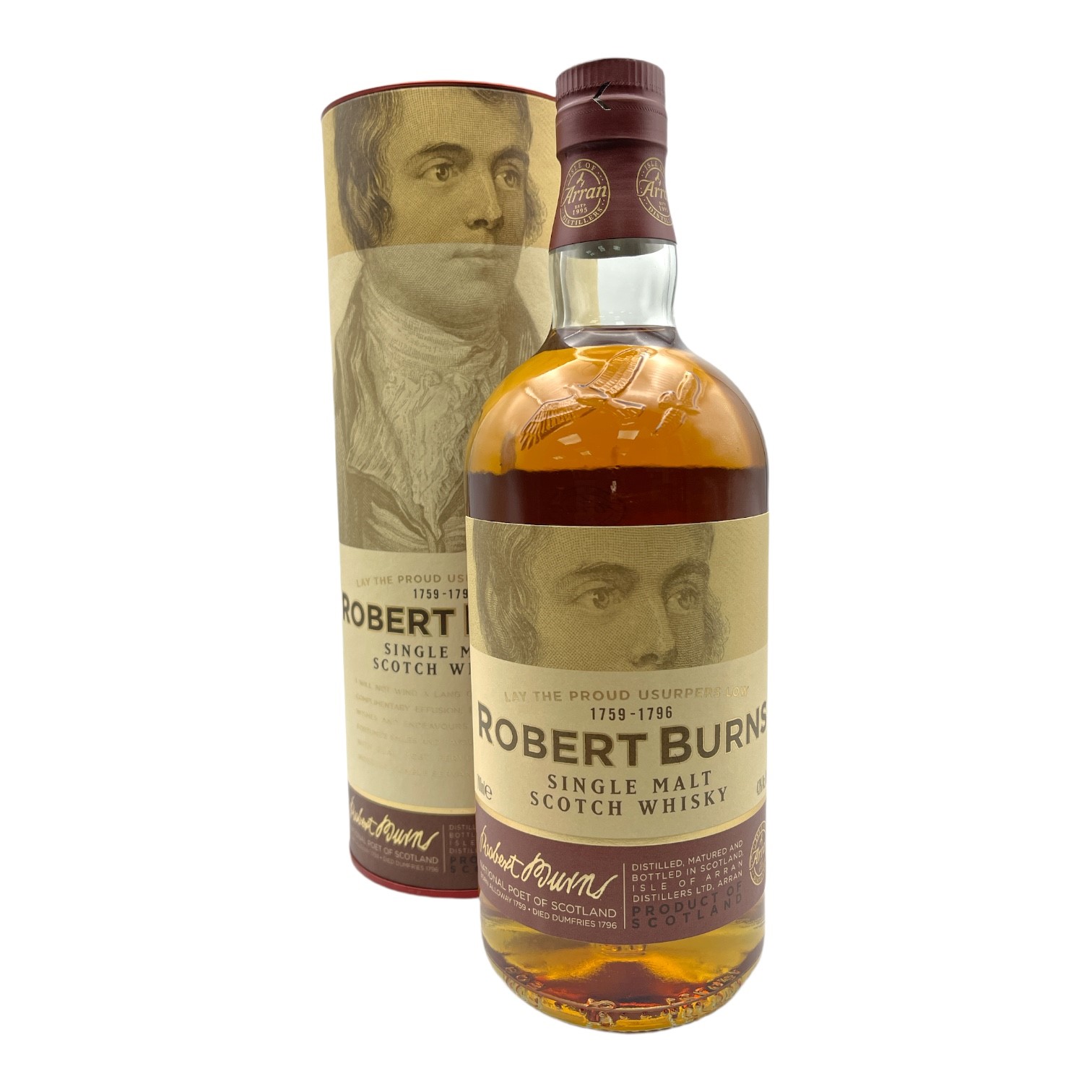 ARRAN Robert Burns Island Single Malt Scotch Whisky Bottle (70cl) 43%abv (los) Image