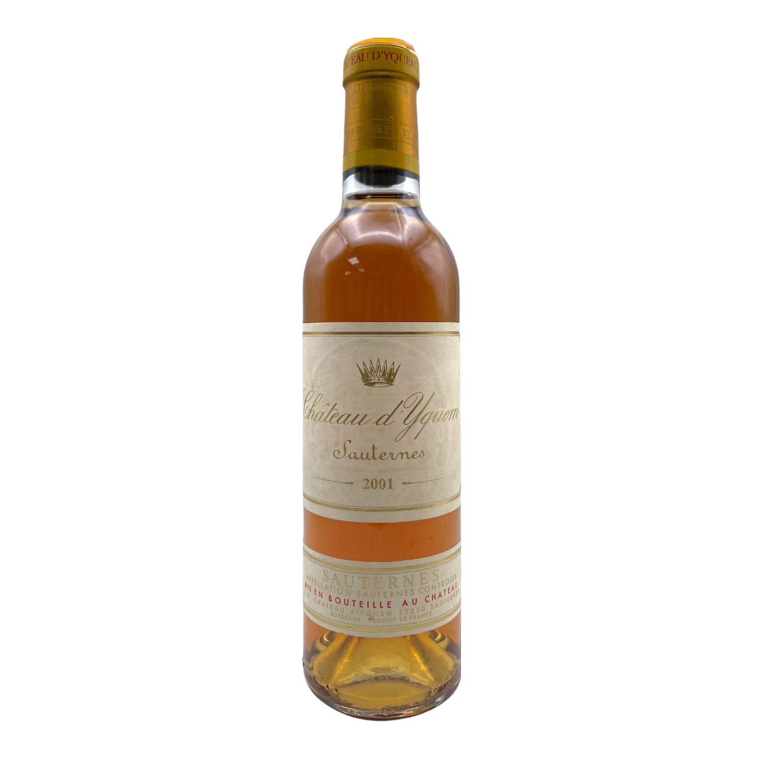 CHATEAU D'YQUEM 1er Cru Classe Superieur Sauternes 2001 HALF - NO DISCOUNT Image
