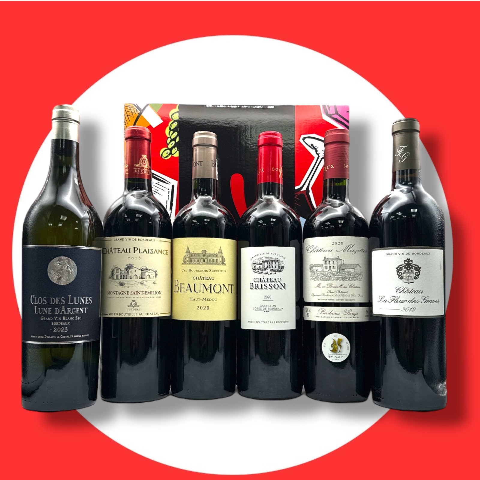 6 BEAUTIFUL BORDEAUX No.02 Mixed Case x 6 Bottles Image