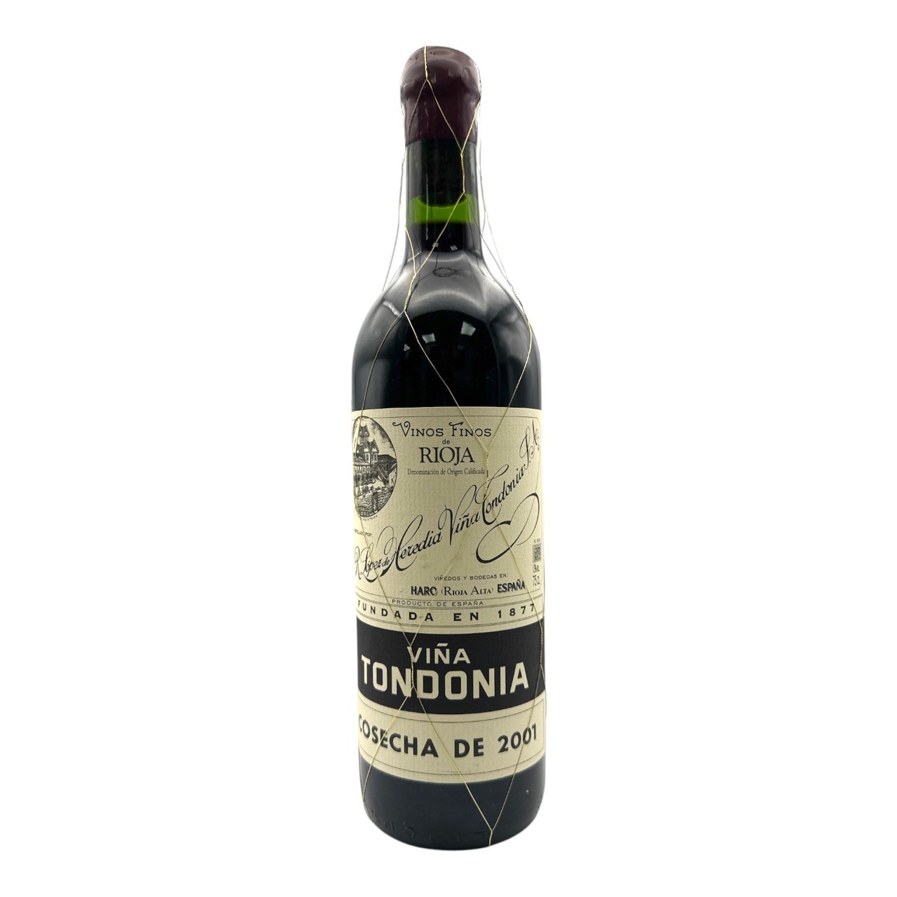 BODEGAS R. LOPEZ DE HEREDIA Rioja Tinto 'Vina Tondonia' Gran Reserva 2001 Bottle Image