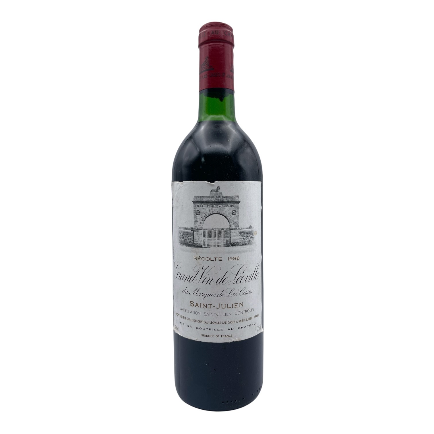 CHATEAU LEOVILLE-LAS-CASES 2eme Grand Cru Classe Saint-Julien 1986 Bottle NO DISCOUNT - 40 years old in 2026 Image