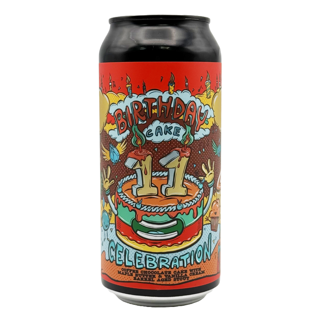 AMUNDSEN '11th Birthday Cake No2' Coffee Choc Cake Aged Stout CAN (440ml) 11.2% bbe11/29 Image