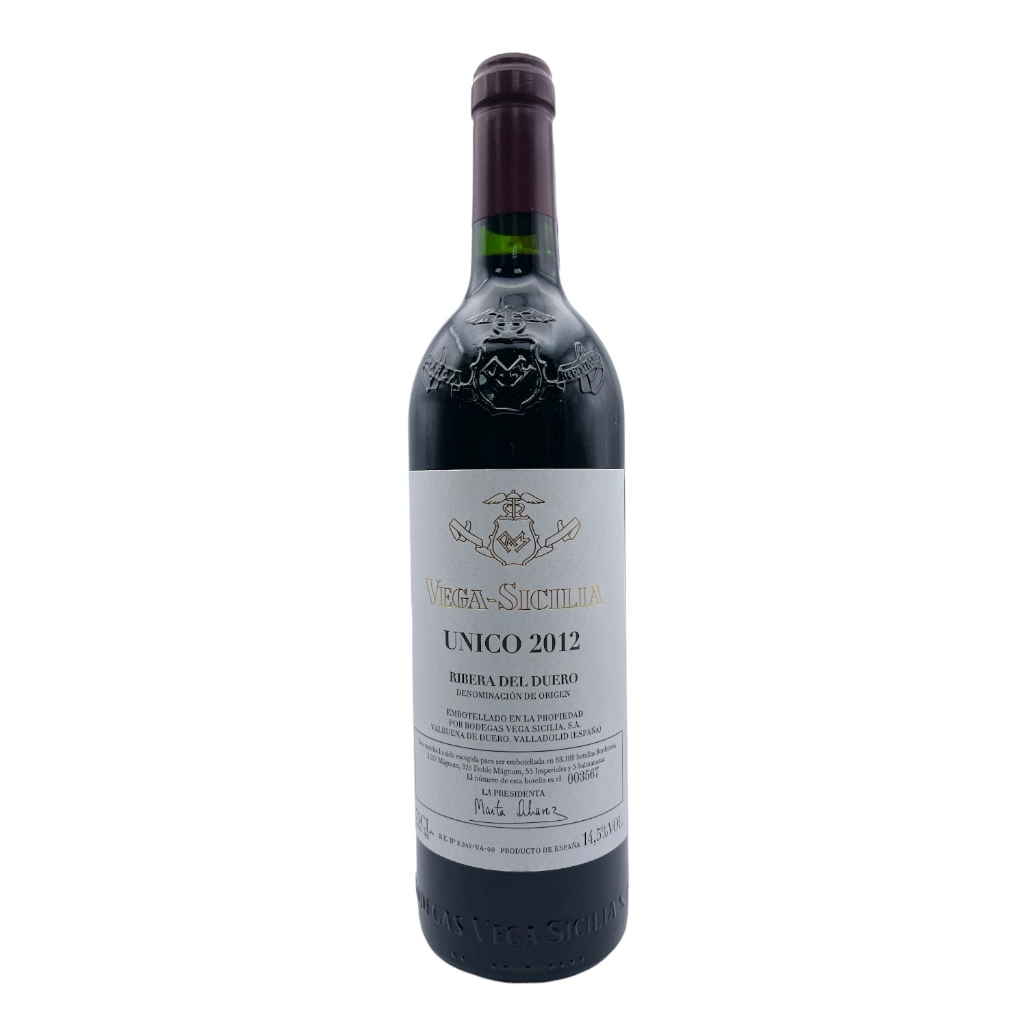 VEGA SICILIA Unico 2012 Bottle  Image