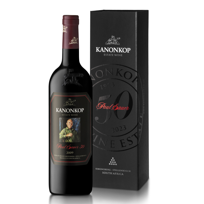 KANONKOP Limited Edition Paul Sauer 50 - Simonsberg, Stellenbosch 2009 Bottle in GIFT BOX - NO DISCOUNT Image