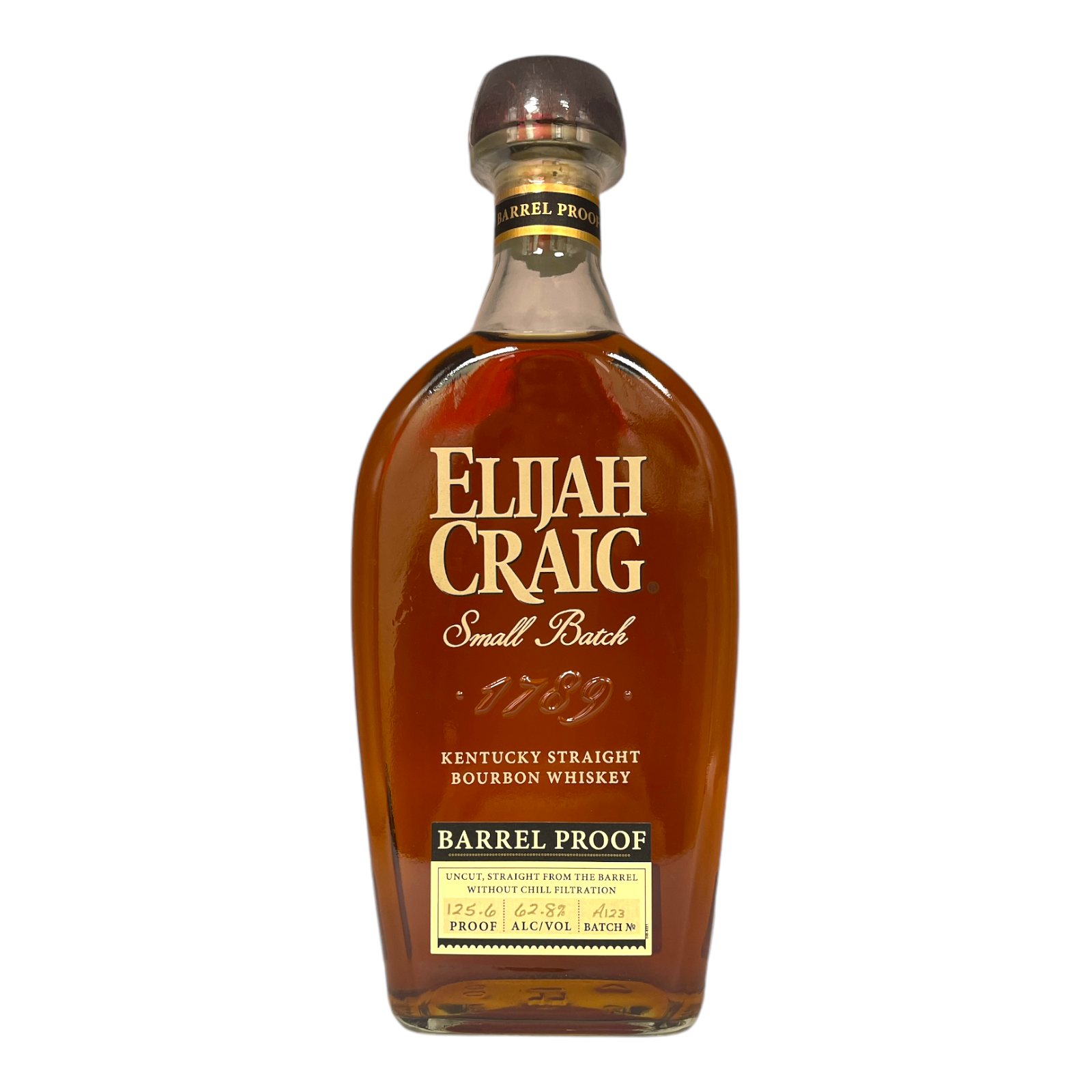 ELIJAH CRAIG 'Barrel Proof' 12 Year Old (Batch A123) Kentucky Straight Bourbon Bottle (70cl) 62.8%abv - NO DISCOUNT Image