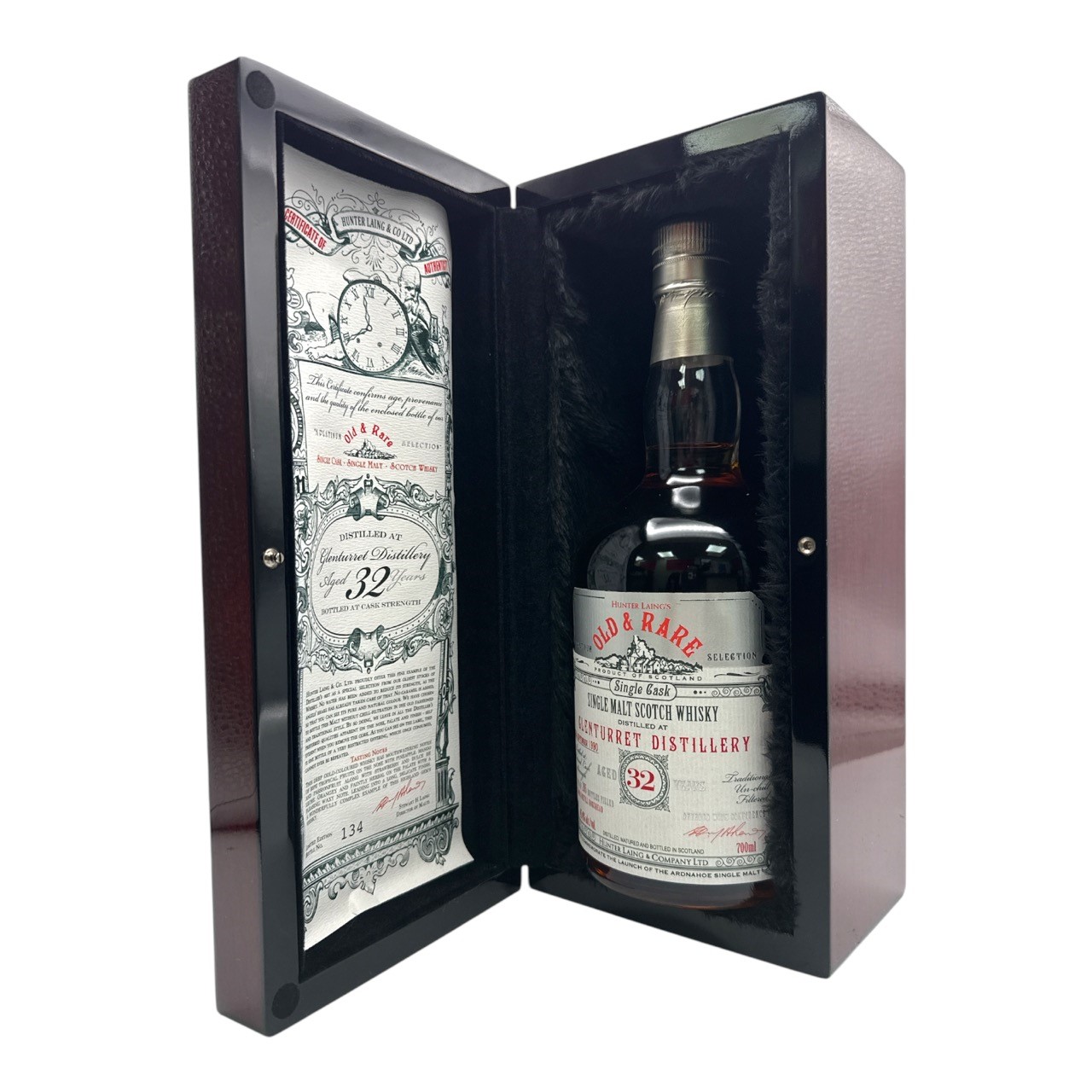HUNTER LAING & CO 'Old & Rare' Single Cask 32 Year Old Glenturret Highland Single Malt Scotch Bottle (70cl) 45.4%abv - NO DISCOUNT Image