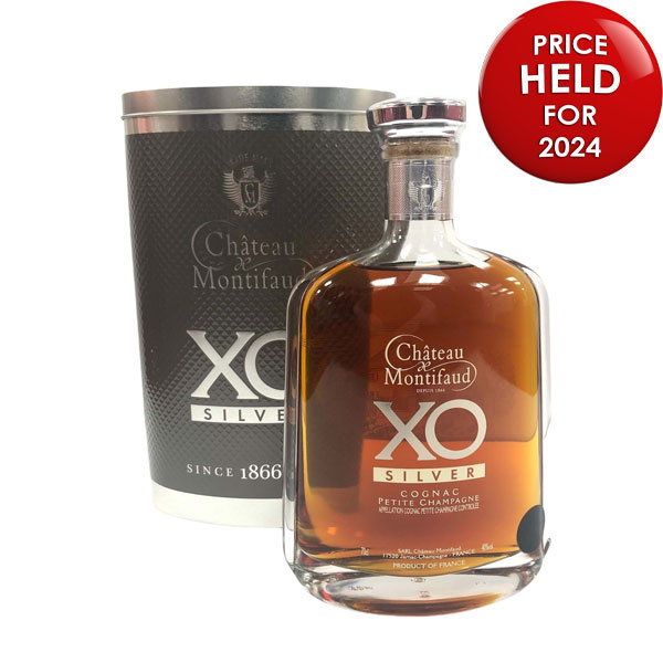 CHATEAU MONTIFAUD XO Silver Attitude Petite Champagne Cognac Bottle (70cl) 40%abv Image