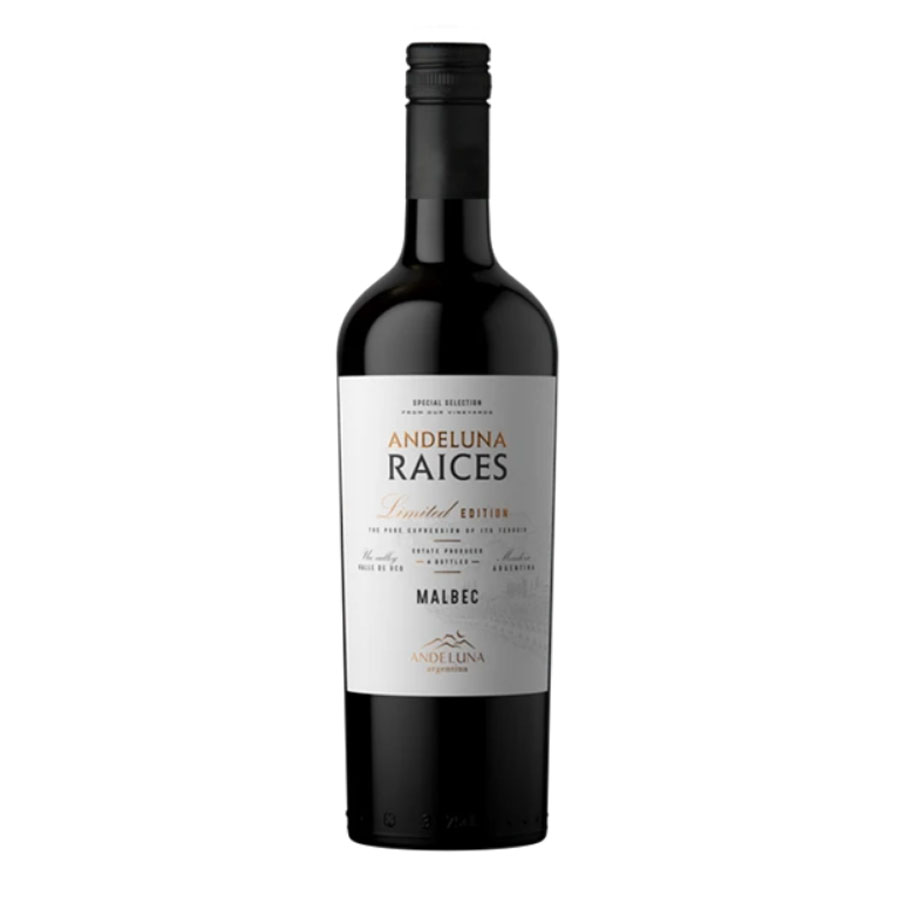 ANDELUNA RAICES Malbec 'Limited Edition' - Uco Valley, Mendoza 2023/24 Bottle VEG/VGN (los) Image