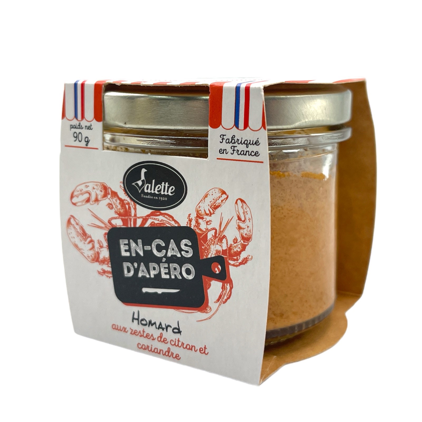 VALETTE L'En-cas de Homard aux zestes de citron et coriandre - Lobster appetizer with lemon & coriander 90g Jar (35995VA) Image