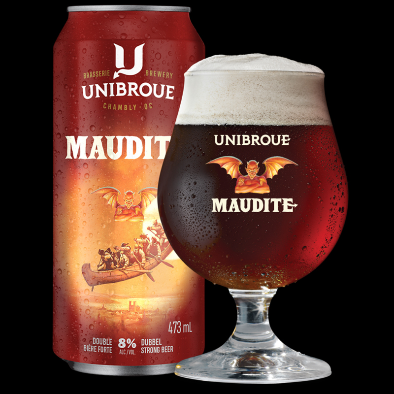 UNIBROUE Maudite Abbey Double (Dubbel) - Quebec, Canada Bottle (341ml) 8.0%abv bbe04/25 (rtc) Image