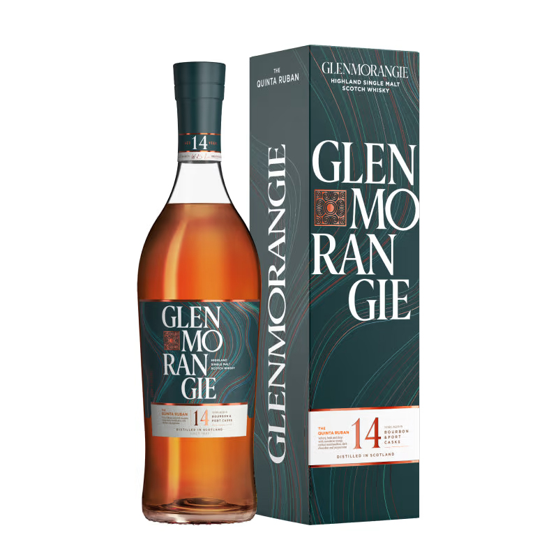 GLENMORANGIE 'Quinta Ruban' 14 Year Old Port Finish Single Highland Malt Whisky Bottle (70cl) 46%abv Image