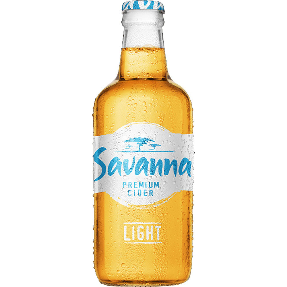 SAVANNA Premium Light Cider from South Africa CASE x 24 Bottles (330ml) 3%abv (los) Image