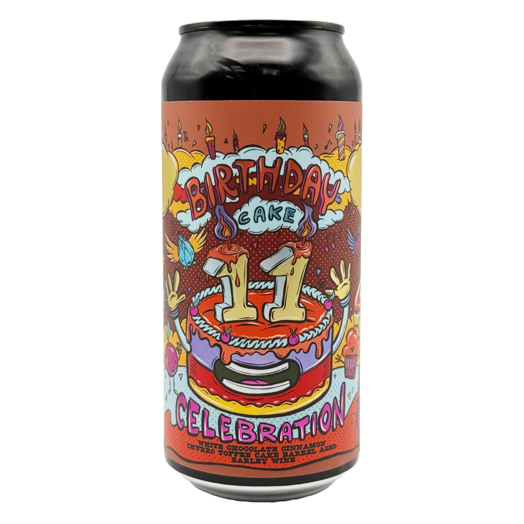 AMUNDSEN '11th Birthday Cake No5' White Chocolate Cinnamon Churro Toffee Cake Aged Barley Wine CAN (440ml) 12% bbe11/29 Image