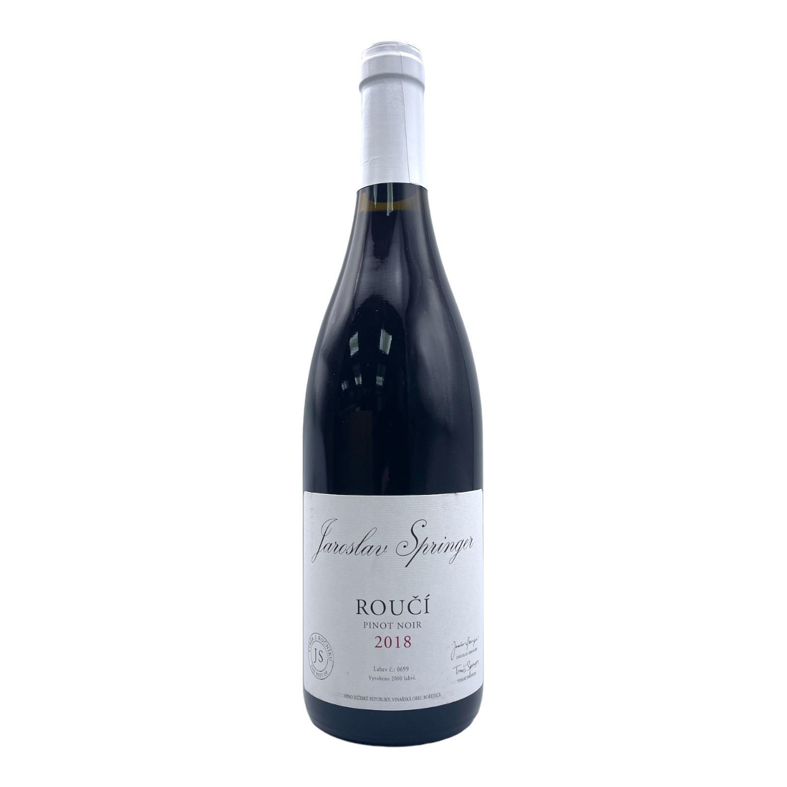 JAROSLAV SPRINGER Rouci´ Pinot Noir - Moravia, Boretice 2018 Bottle (los) Image