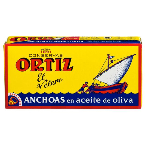 ORTIZ Anchovy Fillets in Olive Oil - Cantabria 47.5g Tin - NO DISCOUNT Image