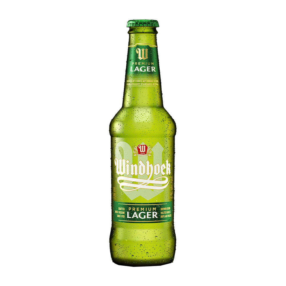 WINDHOEK Namibian Lager 4%abv CASE x 24 Bottles (330ml) Image