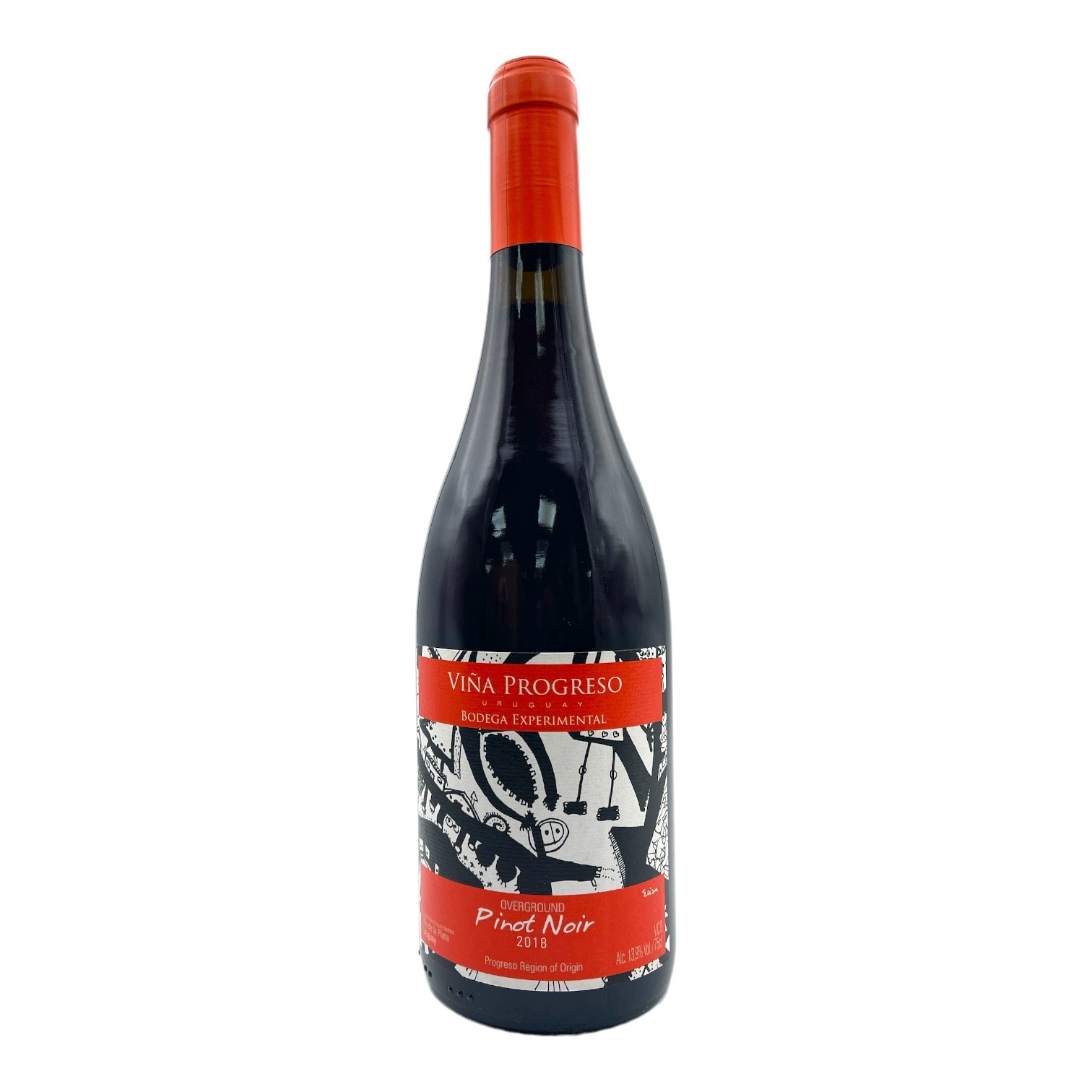 VINA PROGRESO Pinot Noir 'Overground' - Canelones 2018 Bottle (los) Image