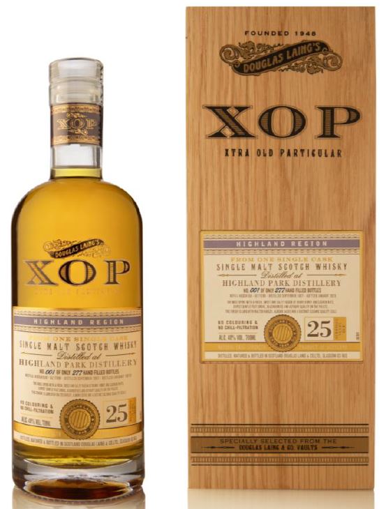 DOUGLAS LAING XOP Xtra Old Particular Highland Park 25 Year Old Orkney Malt (Dist.09/97) - NO DISCOUNT Image