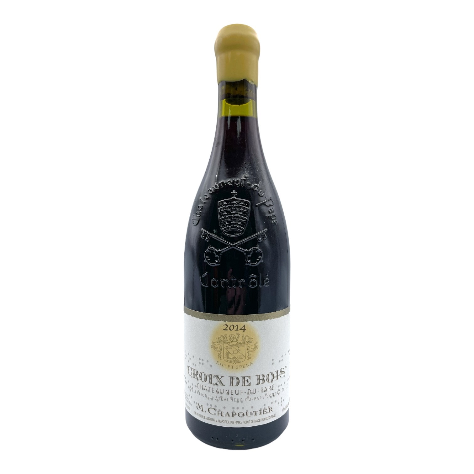 M. CHAPOUTIER Chateauneuf-du-Pape 'Croix de Bois' 2014/17 Bottle ORG/BIO Image