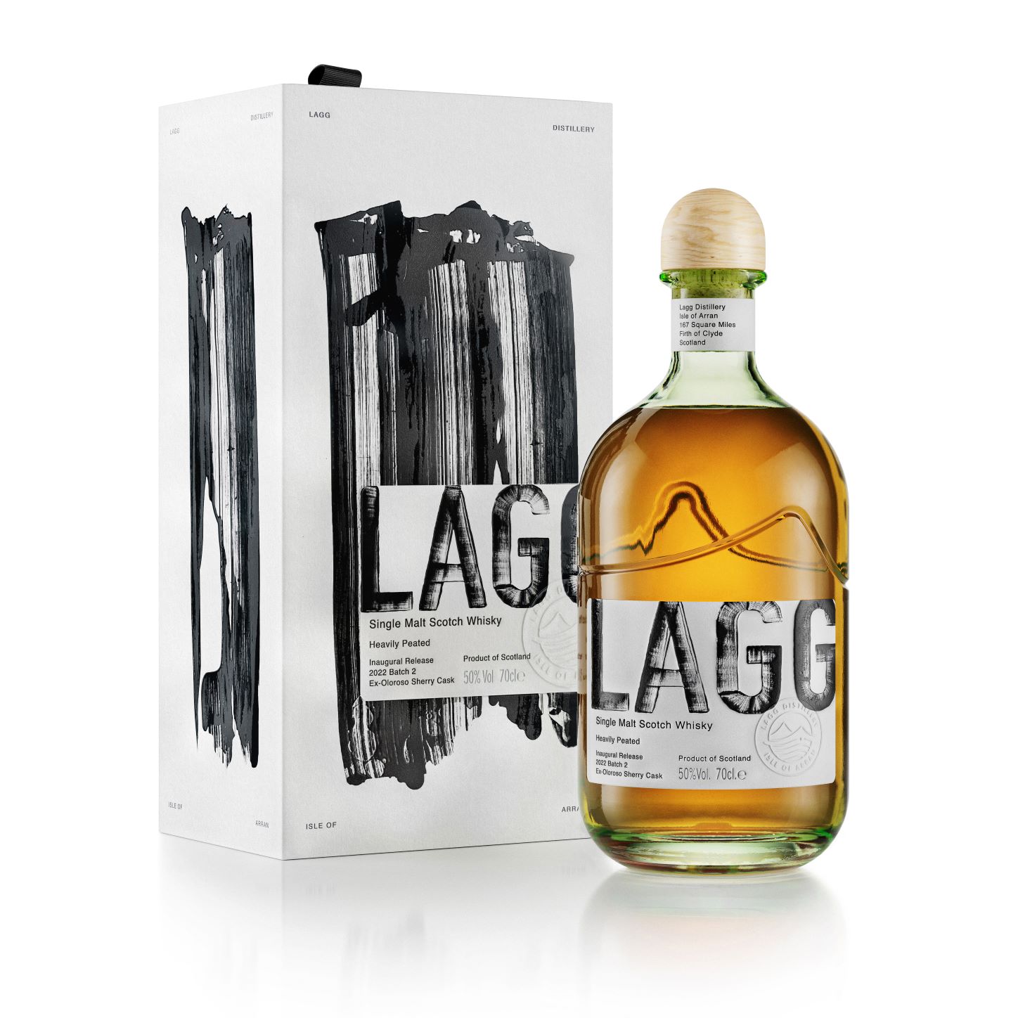 LAGG DISTILLERY Inaugural Release 2022 Batch 2 Isle of Arran Single Malt Whisky Bottle (70cl) 50%abv - NO DISCOUNT (los) Image