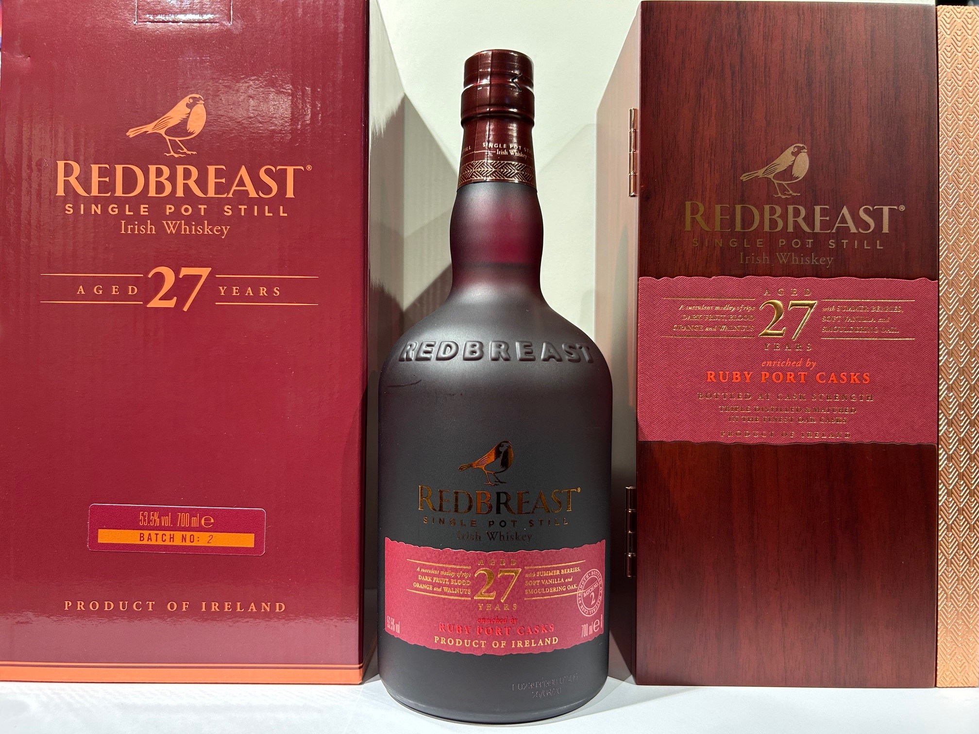 REDBREAST Single Pot Still 27 Year Old Irish Whiskey Batch 2 Enriched by Ruby Port Casks Bottle 54.6%abv (BROKERAGE) Image
