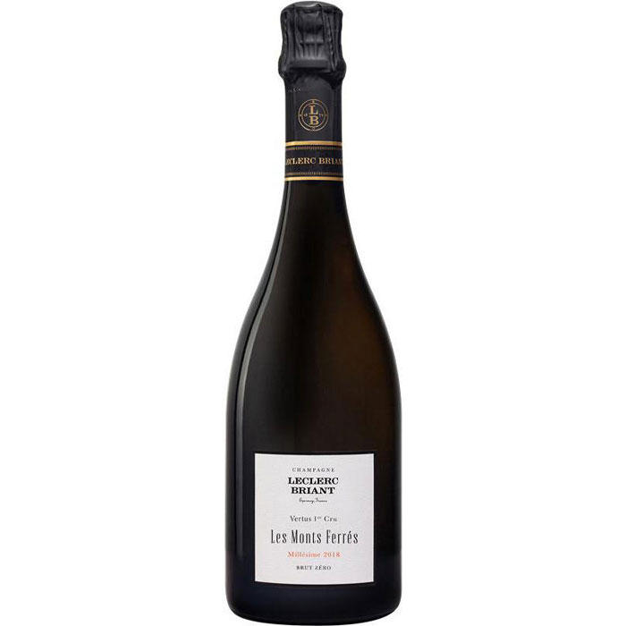 LECLERC BRIANT Vertus 1er Cru Blanc de Blancs 'Les Monts Ferres' 2018 Bottle - BIO/ORG/VGN Image