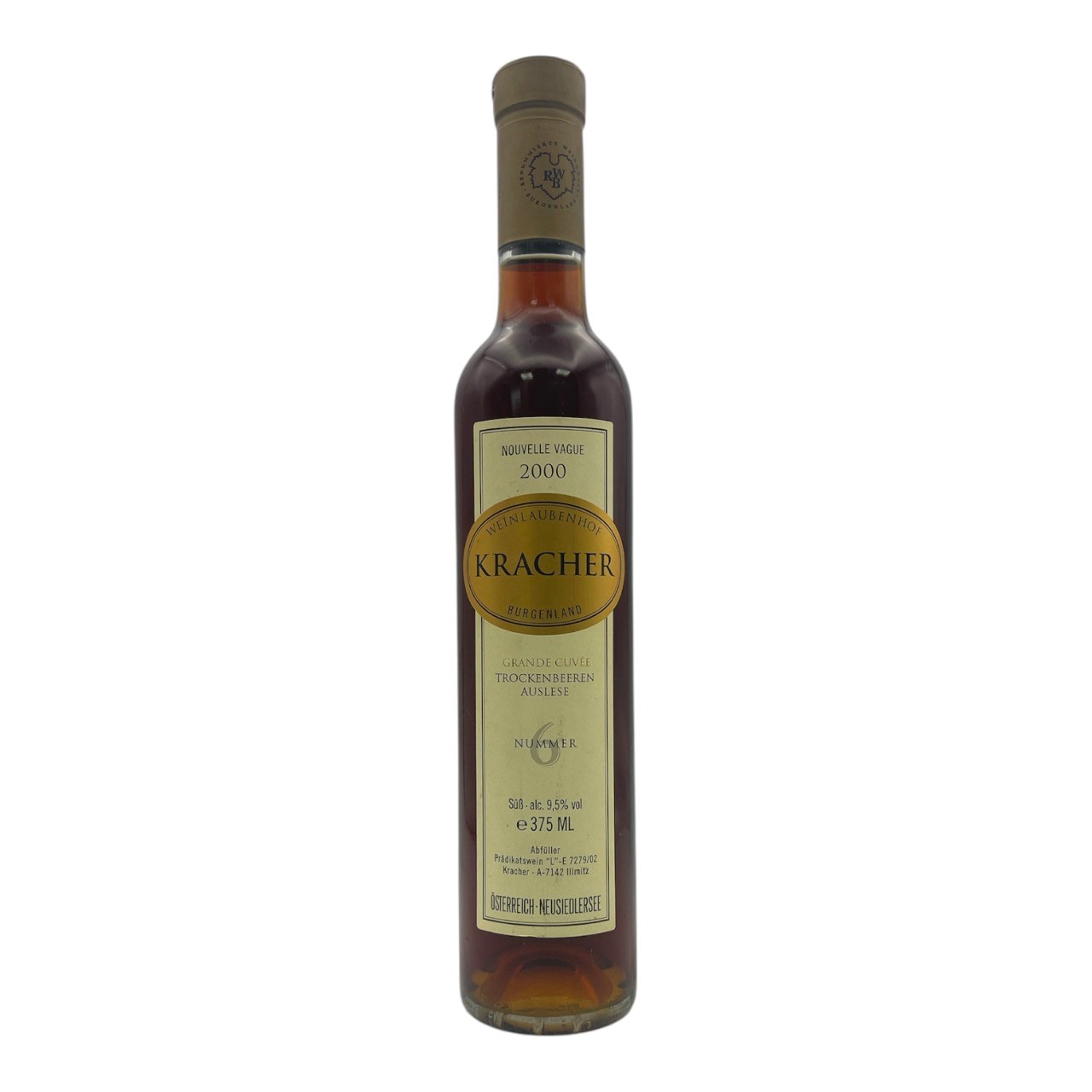 KRACHER 'Weinlaubenhof' Trockenbeerenauslese No 6 Grand Cuvee 'Nouvelle Vague' 2000 HALF Image