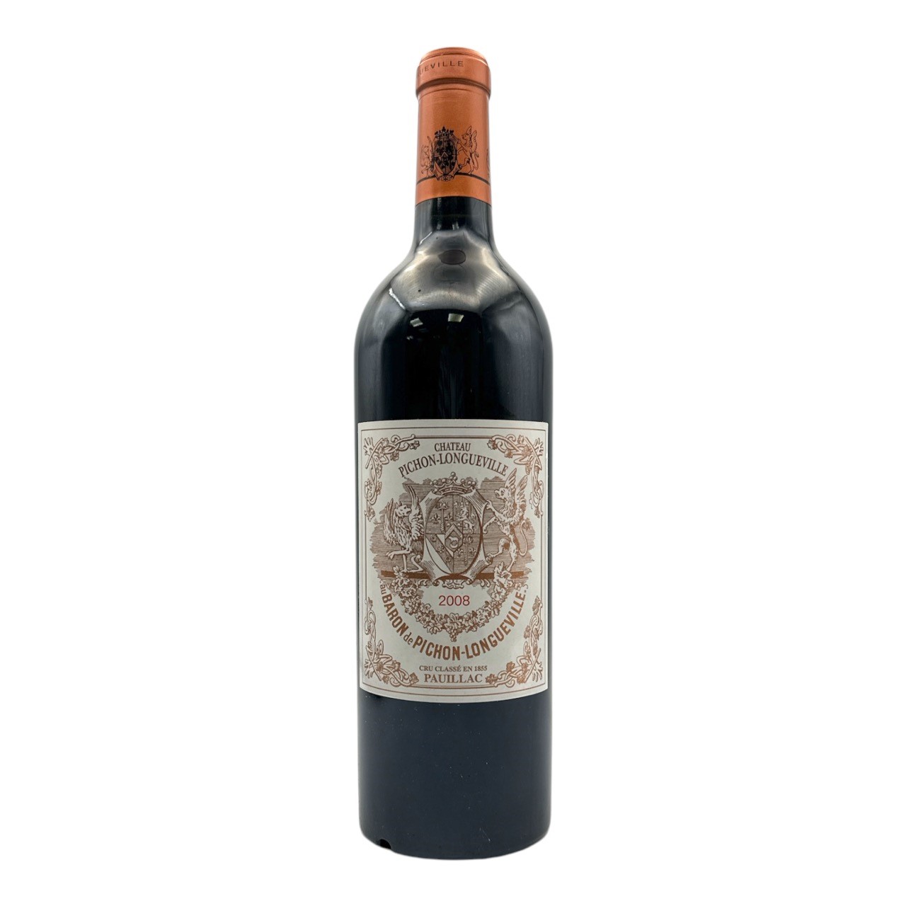 CHATEAU PICHON LONGUEVILLE au Baron de Pichon-Longueville 2eme Grand Cru Classe, Pauillac 2008 Bottle - NO DISCOUNT Image