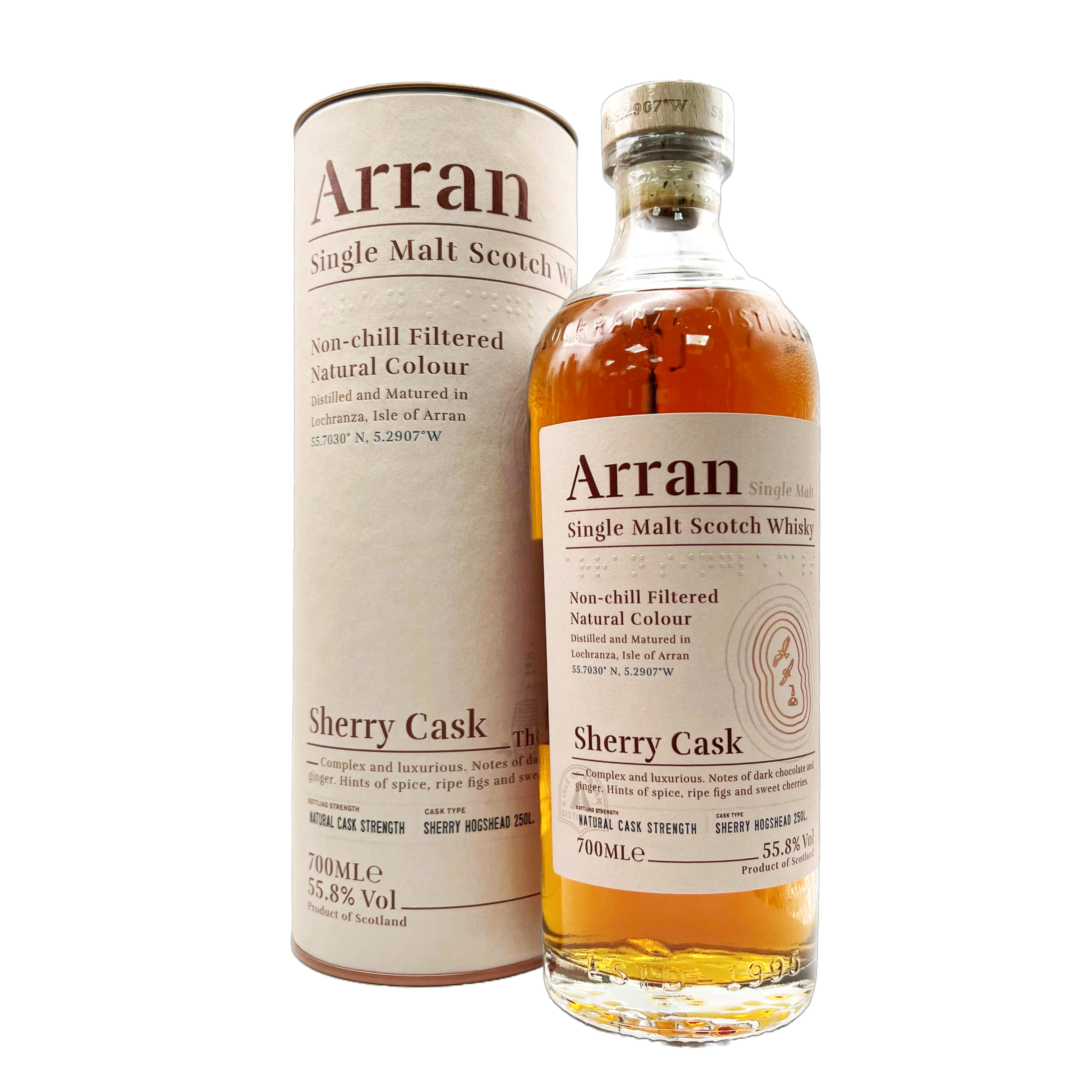 ARRAN Bodega Sherry Cask Island Single Malt Scotch Whisky Bottle (70cl) 55.8%abv (los) Image