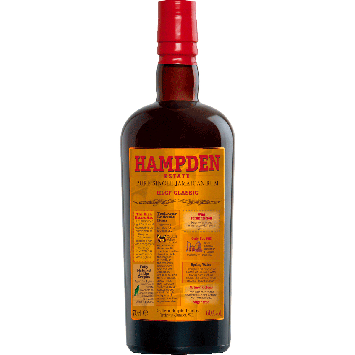 HAMPDEN ESTATE HLCF Classic Overproof Jamaican Rum Bottle (70cl) 60%abv - NO DISCOUNT (los) Image