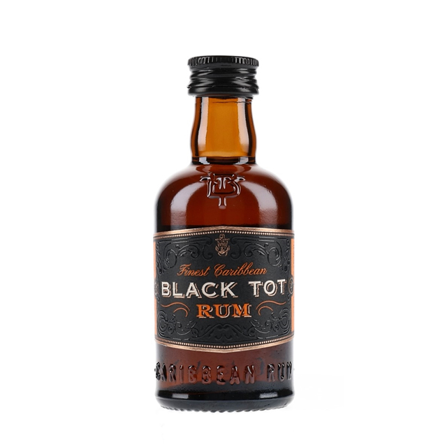 BLACK TOT Finest Caribbean Rum Miniature (5cl) 46.2%abv (los) Image