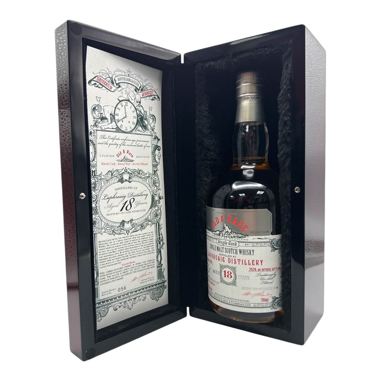 HUNTER LAING & CO 'Old & Rare' Single Cask Laphroaig 18 Year Old Islay Single Malt Scotch Bottle (70cl) 50.6%abv NO DISC Image